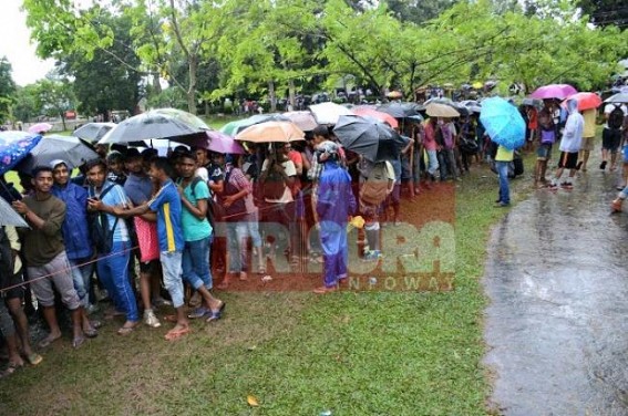 Tripura's unemployment tension : above 30,000 rush for 883 constable posts Tripura's unemployment tension : above 30,000 rush for 883 constable posts